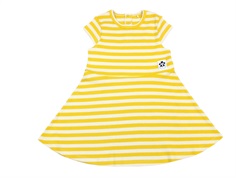 Mini Rodini kjole rib yellow stripe